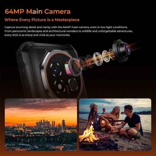 Oukitel G6 4G 4GB 128GB 6.52" Schwarz