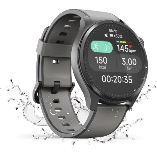 Hama Smartwatch 9000 Bluetooth GPS 36mm AMOLED Antracita IP68 SpO2 Pulsómetro Sueño