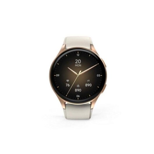 Hama Smartwatch 8900 Bluetooth GPS 42mm AMOLED Dorado Beige IP68 SpO2 Pulsómetro Sueño