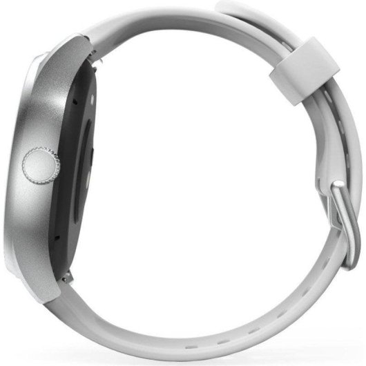 Hama 5010 Bluetooth 46mm LCD Argento Cinturino Grigio M Resistente Acqua IP68 SpO2 Pulsossimetro Sonno