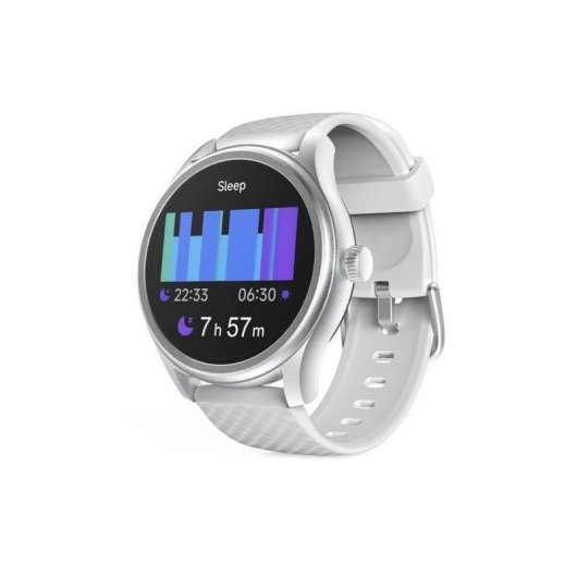 Hama 5010 Bluetooth 46mm LCD Argento Cinturino Grigio M Resistente Acqua IP68 SpO2 Pulsossimetro Sonno