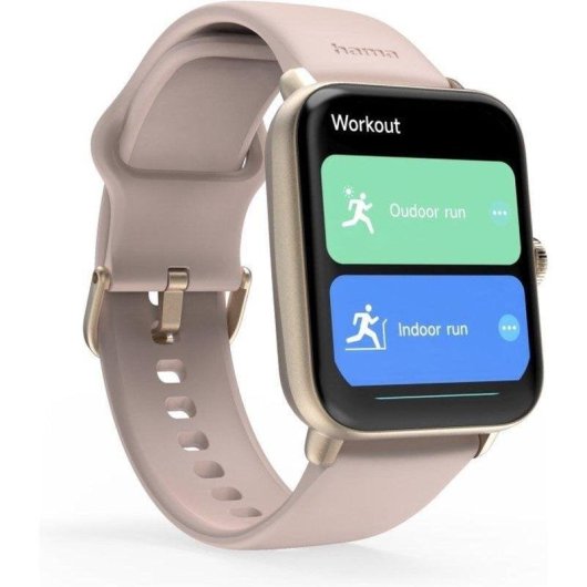 Hama 6010 Bluetooth GPS 44mm Schermo TFT Rosa Resistente Acqua IP68 SpO2 Pulsometro
