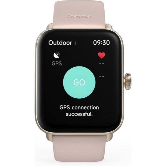 Hama 6010 Bluetooth GPS 44mm Schermo TFT Rosa Resistente Acqua IP68 SpO2 Pulsometro