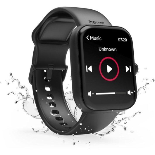 Hama 5000 Bluetooth 47mm TFT Negro Unisex IP68 SpO2 Pulsómetro Monitor Sueño