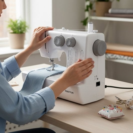 Macchina da Cucire Portatile Prixton P135 (45 Punti)