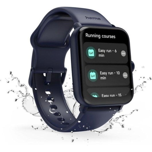 Hama 6010 Bluetooth GPS 44mm TFT Azul Unisex Resistencia Agua IP68 Pulsómetro