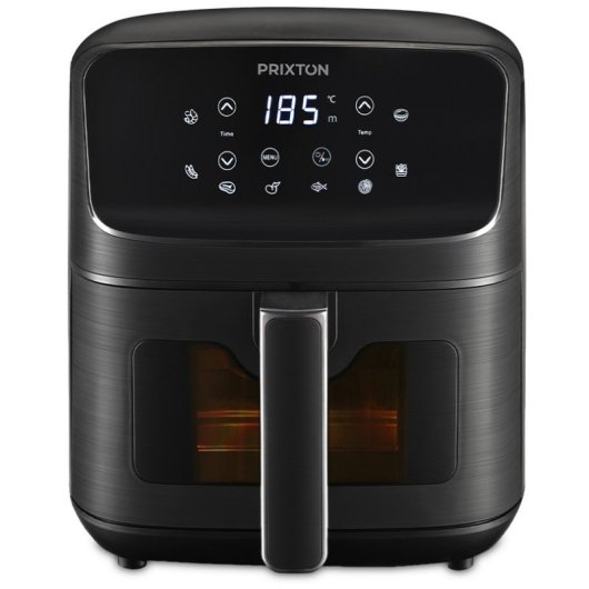 Friggitrice ad Aria Prixton Cook Organics 4,2L 1500W con Display LED e 8 Programmi