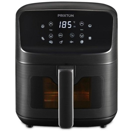 Airfryer Prixton Cook Organics Fenêtre 4,2 L 1500 W LED tactile 8 programmes