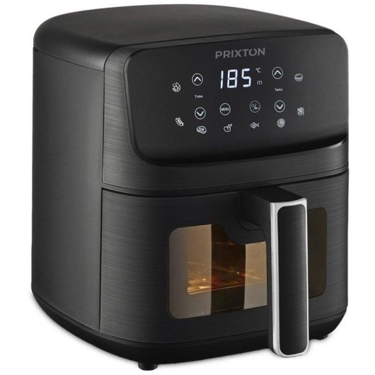 Airfryer Prixton Cook Organics 4,2L 1500W Fenêtre LED 8 Programmes