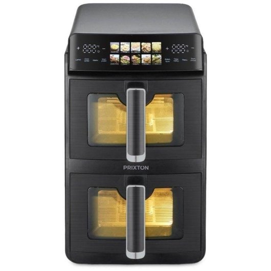 Airfryer Prixton Cook Organics Vertical 10 L 2600 W Dubbele Mand LED-touchdisplay