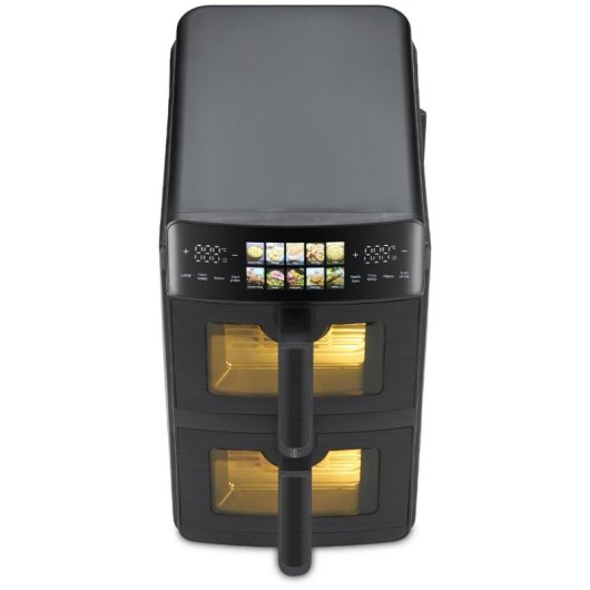 Freidora de Aire Prixton Cook Organics Vertical 10L 2600W Doble Cesta LED Táctil