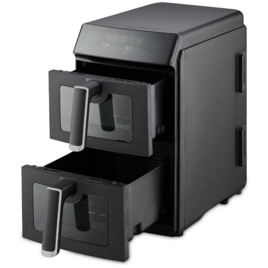 Airfryer Prixton Cook Organics Vertical Dubbele Mand 10L 2600W Venster LED Touch