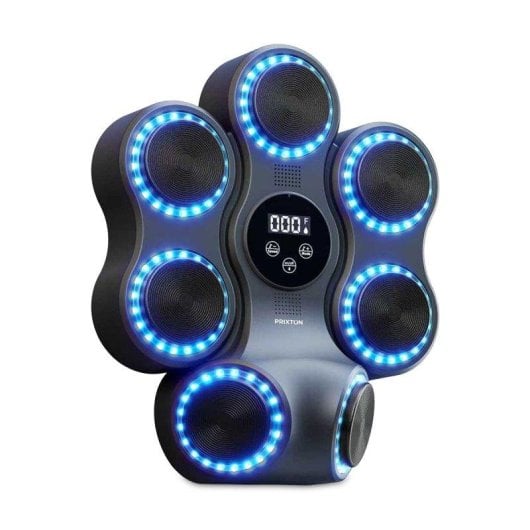 Máquina de Boxeo Musical Prixton Combat Pro BM150 Luces LED Bluetooth 11 Modos