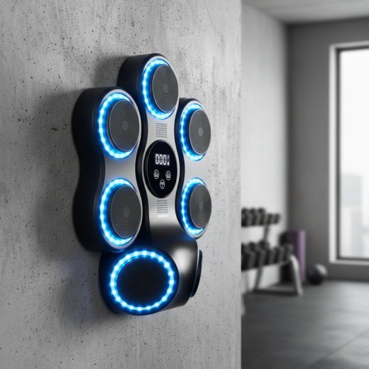 Macchina da Boxe Musicale Prixton Combat Pro BM150 LED Bluetooth 11 Modi 9 Velocità