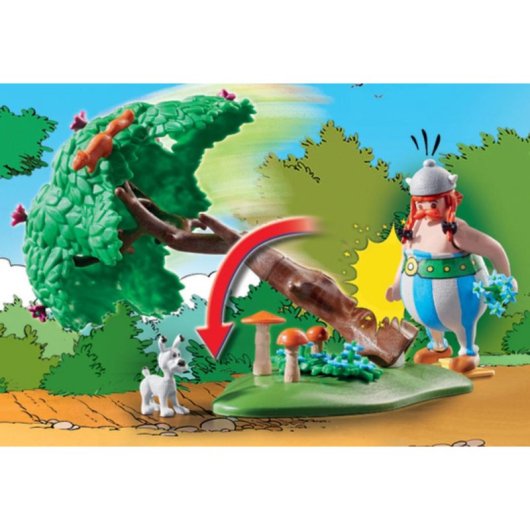 Set de Juguetes Playmobil 71160 Astérix La Caza del Jabalí con Árbol Giratorio Multicolor