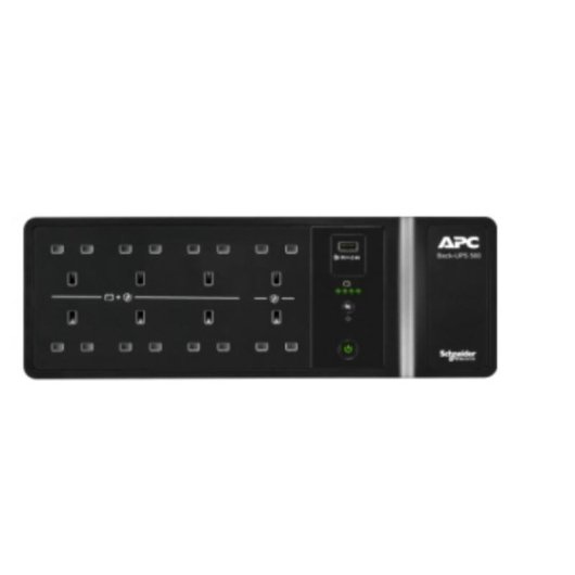 Fonte de Alimentação APC BE500G2-IT 500VA 300W 8 tomadas USB Tipo-A