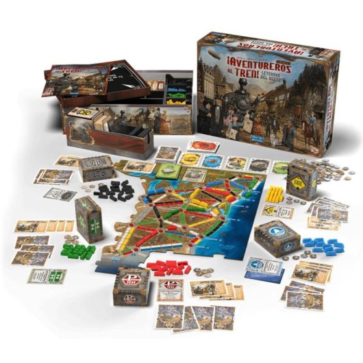 Brettspiel Asmodee Ticket to Ride! Legacy Legends of the West Strategie Familie