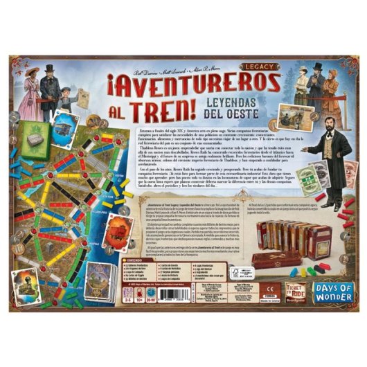 Brettspiel Asmodee Ticket to Ride! Legacy Legends of the West Strategie Familie