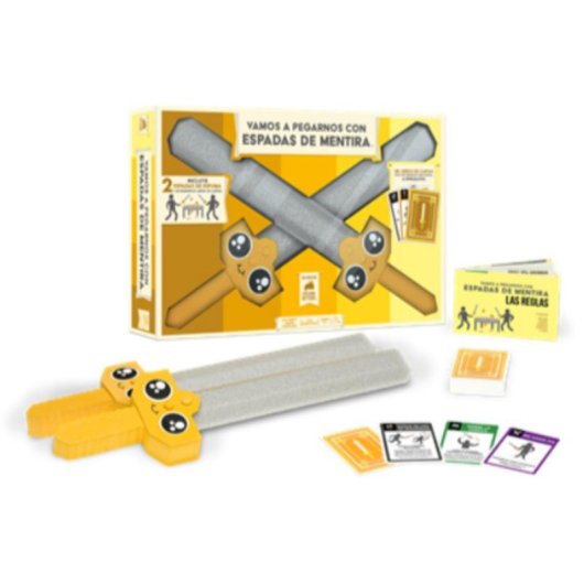 Juego de mesa Asmodee Vamos a pegarnos con espadas de mentira para 3-6 jugadores 20 min