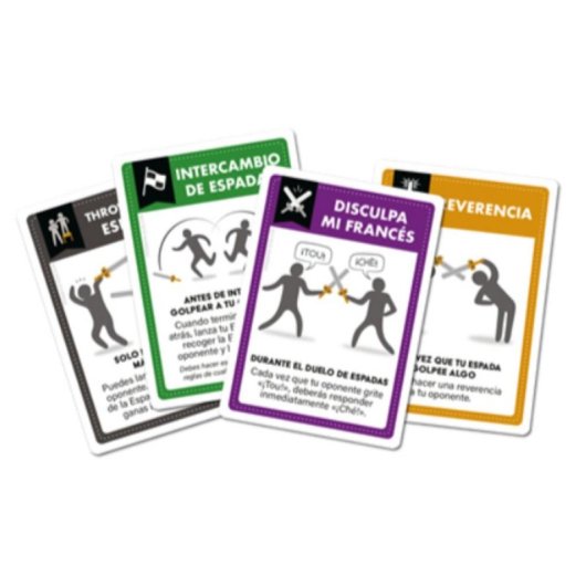 Juego de mesa Asmodee Vamos a pegarnos con espadas de mentira para 3-6 jugadores 20 min