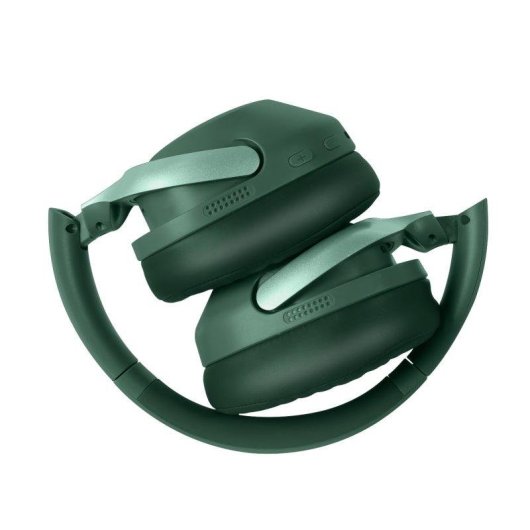 Auriculares Mooov inalámbricos Bluetooth con Cancelación Activa de Ruido, Micrófono y audio espacial Verde reciclado