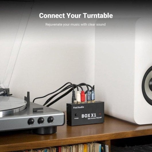 Preamplificador de Fono Fosi Audio Box X1 con Salida RCA y Auriculares