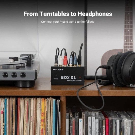 Preamplificador de Fono Fosi Audio Box X1 con Salida RCA y Auriculares