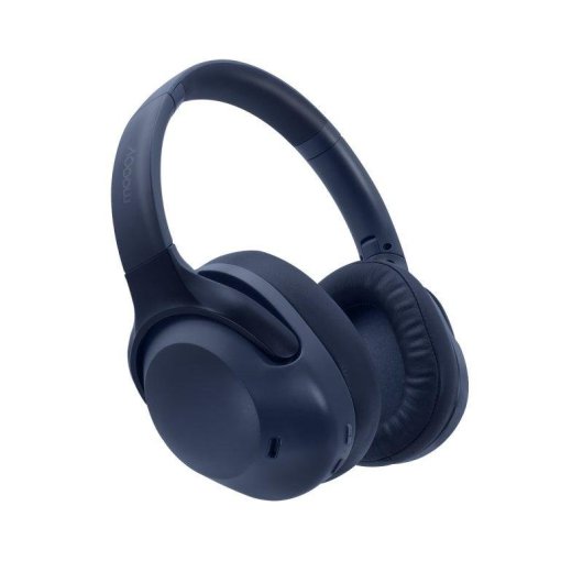 Auriculares Mooov inalámbricos Bluetooth con Cancelación Activa de Ruido, Micrófono y audio espacial Azul