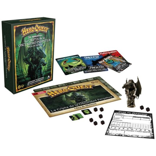 Brettspiel Hasbro HeroQuest Die Krypta der Ewigen Dunkelheit Missionen-Premium-Pack