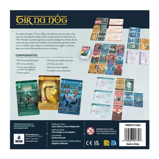 Jogo de tabuleiro Devir Tír na nÓg 1-5 jogadores 45 min +13 anos