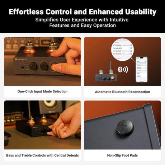 DAC de Válvules Fosi Audio GR40 – Amplificador e Pré-amplificador para Auriculares