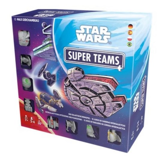 Juego de mesa Asmodee Star Wars Super Teams Estrategia 2-4 jugadores