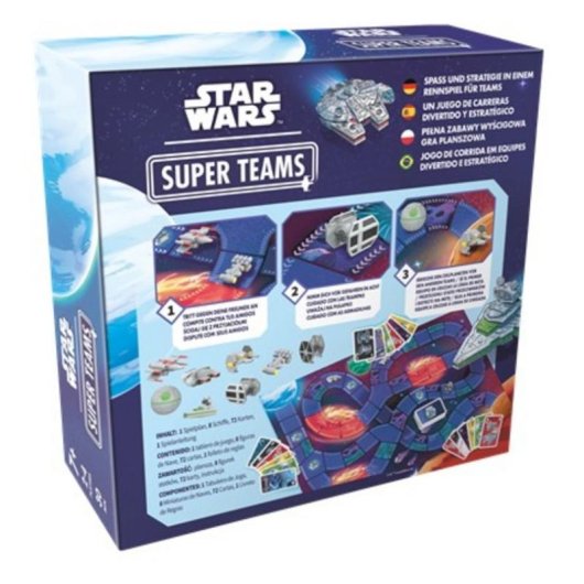 Juego de mesa Asmodee Star Wars Super Teams Estrategia 2-4 jugadores