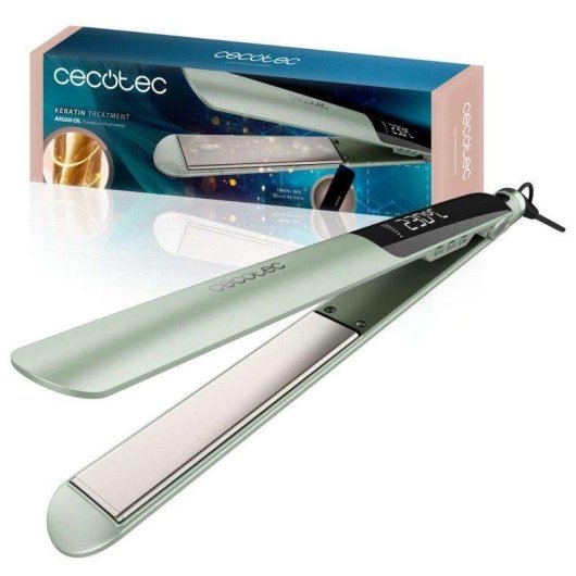 Plancha de Pelo Cerámica Cecotec Lisse Keratin Essence 230ºC 6 Ajustes Autoapagado Verde
