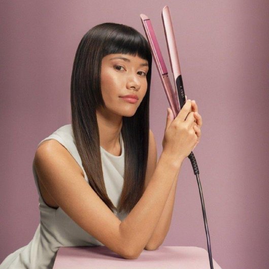 Plancha de Pelo Cerámica Cecotec Lisse Keratin Essence 230ºC 6 Ajustes Autoapagado Bolsa de Viaje Rosa