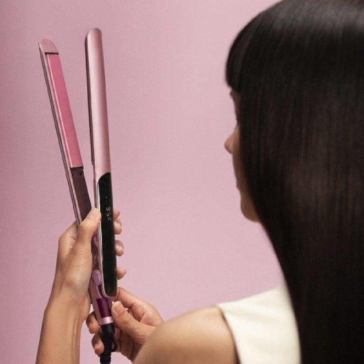 Plancha de Pelo Cerámica Cecotec Lisse Keratin Essence 230ºC 6 Ajustes Autoapagado Bolsa de Viaje Rosa