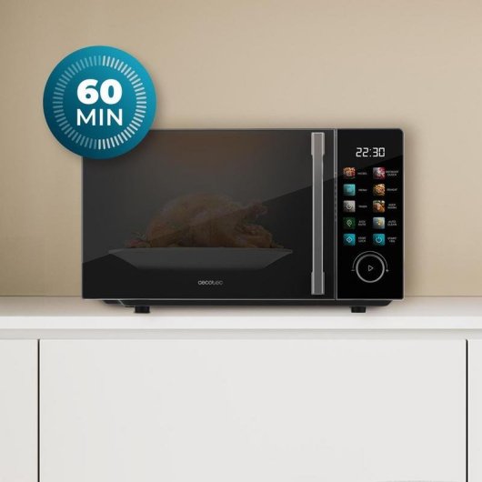 Microondas Koenic Proclean 6030 Black 20 Litres 700W 8 Programmes Tactiles