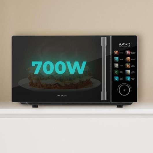 Microondas Koenic Proclean 6030 Black 20 Litres 700W 8 Programmes Tactiles
