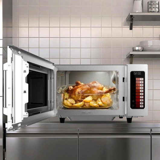 Micro-ondas FlatPro 2500 Touch 25 Litros 1000W com painel tátil e 100 programas