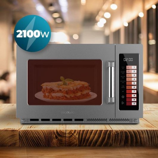 Microondas FlatPro 3400 34 Litros 2100 W com Duplo Magnetrão e 100 Programas