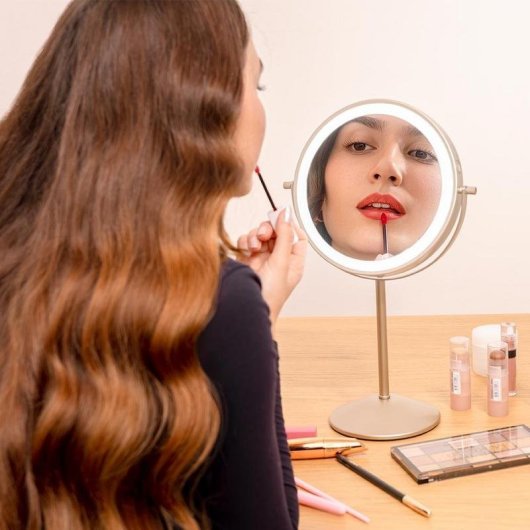 Espejo de Maquillaje FaceCare Mirror Dual Doble Cara 360º Recargable