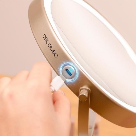 Espejo de Maquillaje FaceCare Mirror Dual Doble Cara 360º Recargable