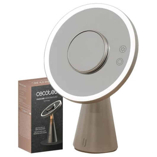 Espejo de Maquillaje FaceCare Mirror&Sound Triple Función con Altavoz Bluetooth