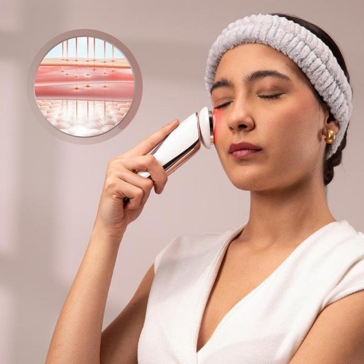 Tonificador Facial FaceCare LightSonic HotN’Cold 5 modos EMS calor frío