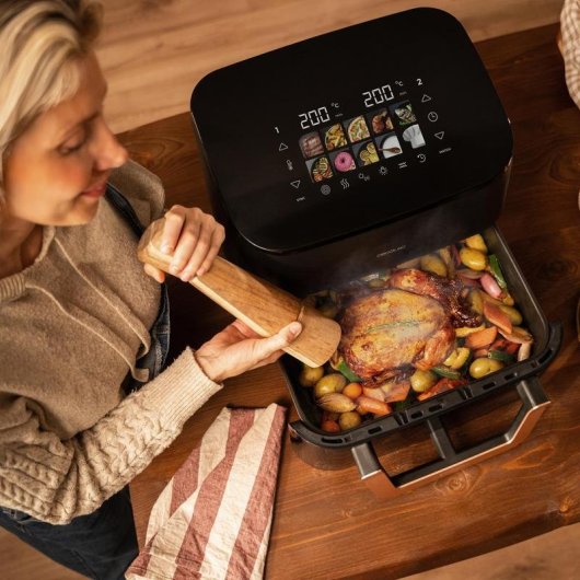 Friteuse sans Huile Cecotec Cecofry & Grill Smokin' 11000 Plus 11L 2900W Triple Grill et Fumoir