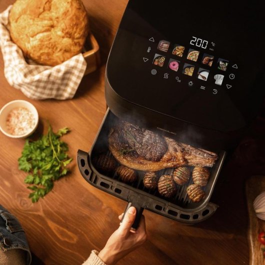 Friggitrice ad Aria Cecotec Cecofry&Grill Smokin' 8500 8,5L 2200W Doppio Grill e Affumicatore