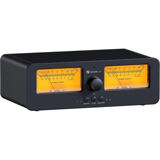 Interruptor de Audio Fosi Audio LC30 con Medidores VU Retroiluminados