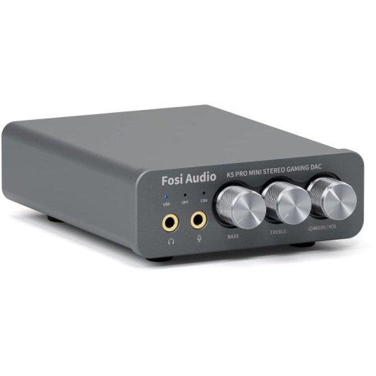 DAC Fosi Audio K5 Pro USB-C/Koaxial/Optisch 3,5 mm RCA Für Spiele