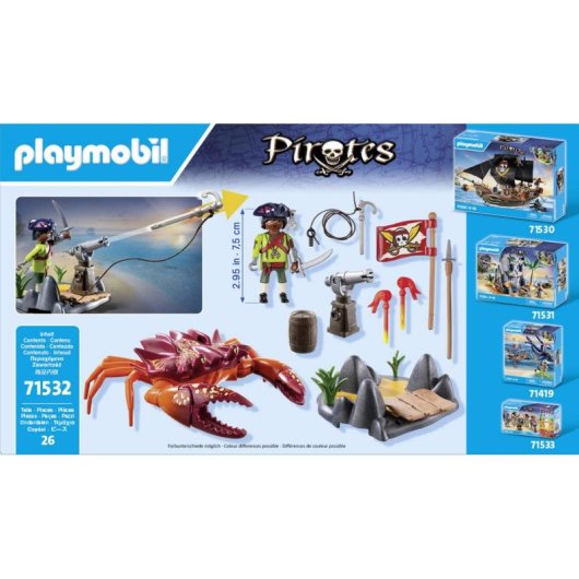 Jeu Playmobil 71532 Pirate Multicolore pour Enfants de 4 à 10 Ans
