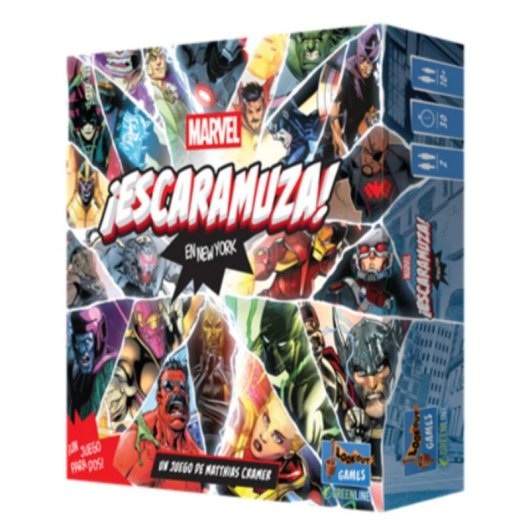 Juego de mesa Asmodee Cartas de Superhéroes 2 jugadores